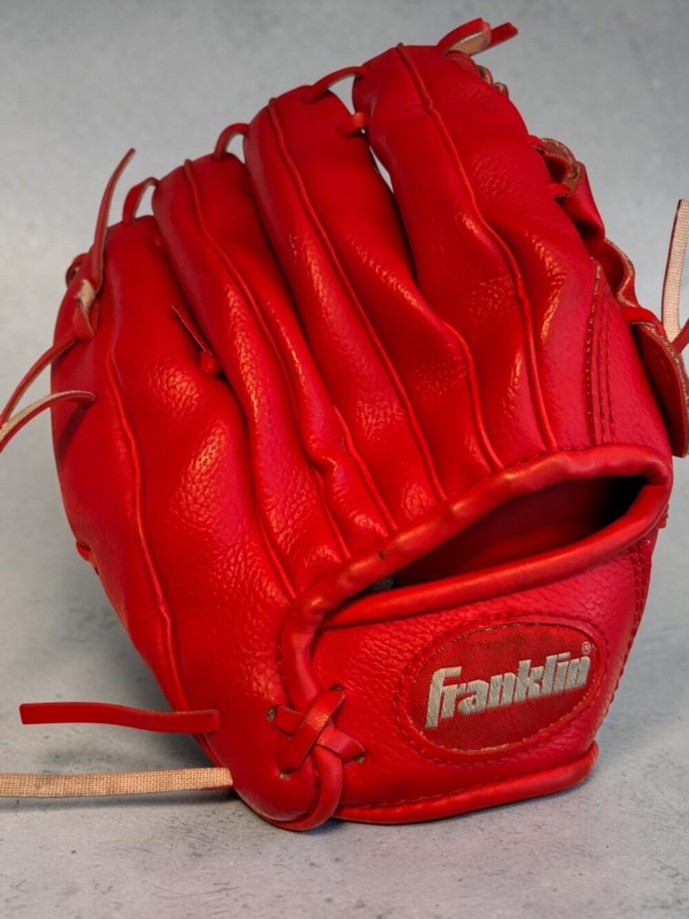 Franklin Red Youth Baseball Glove With Dura-Bond Lacing & RTP Technology 8.5"